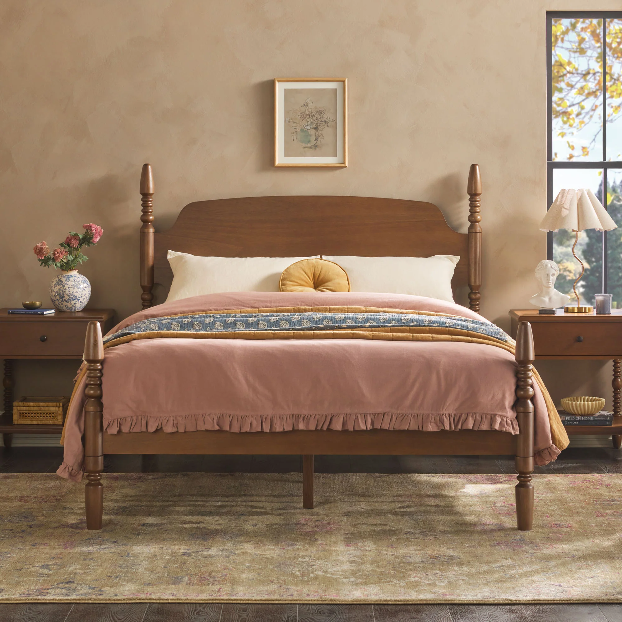 Traditional Vivienne Easy Assembly Solid Wood Bed - Image 14