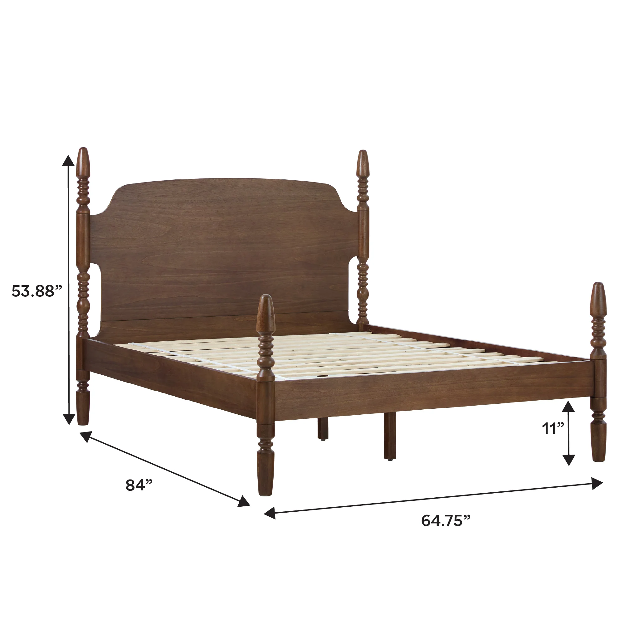 Traditional Vivienne Easy Assembly Solid Wood Bed - Image 19