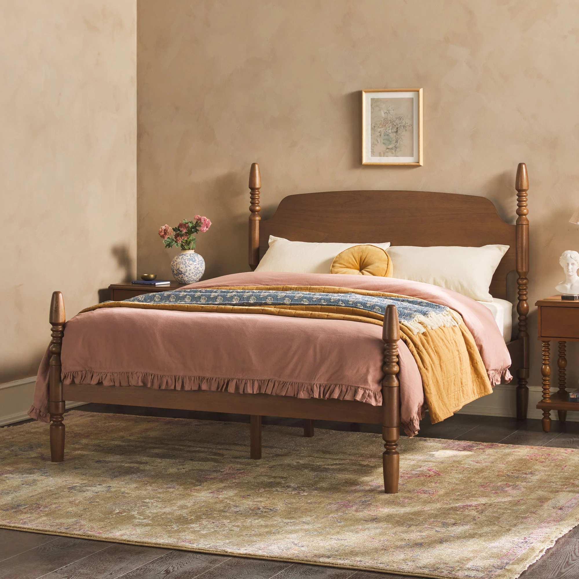 Traditional Vivienne Easy Assembly Solid Wood Bed - Image 21