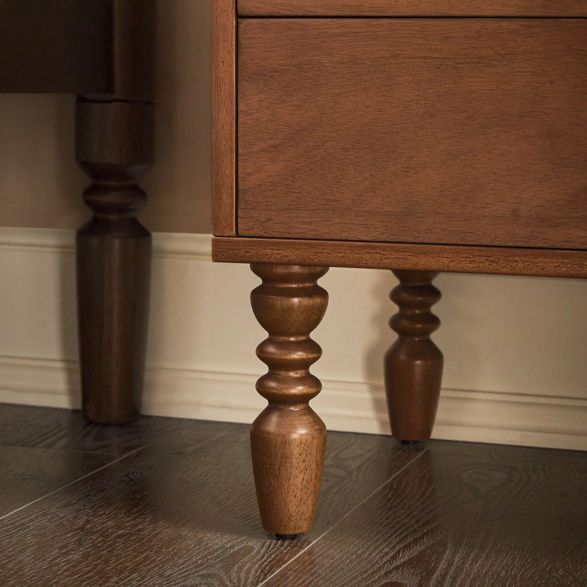 Traditional Vivienne Easy Assembly Solid Wood Nightstand - Image 10