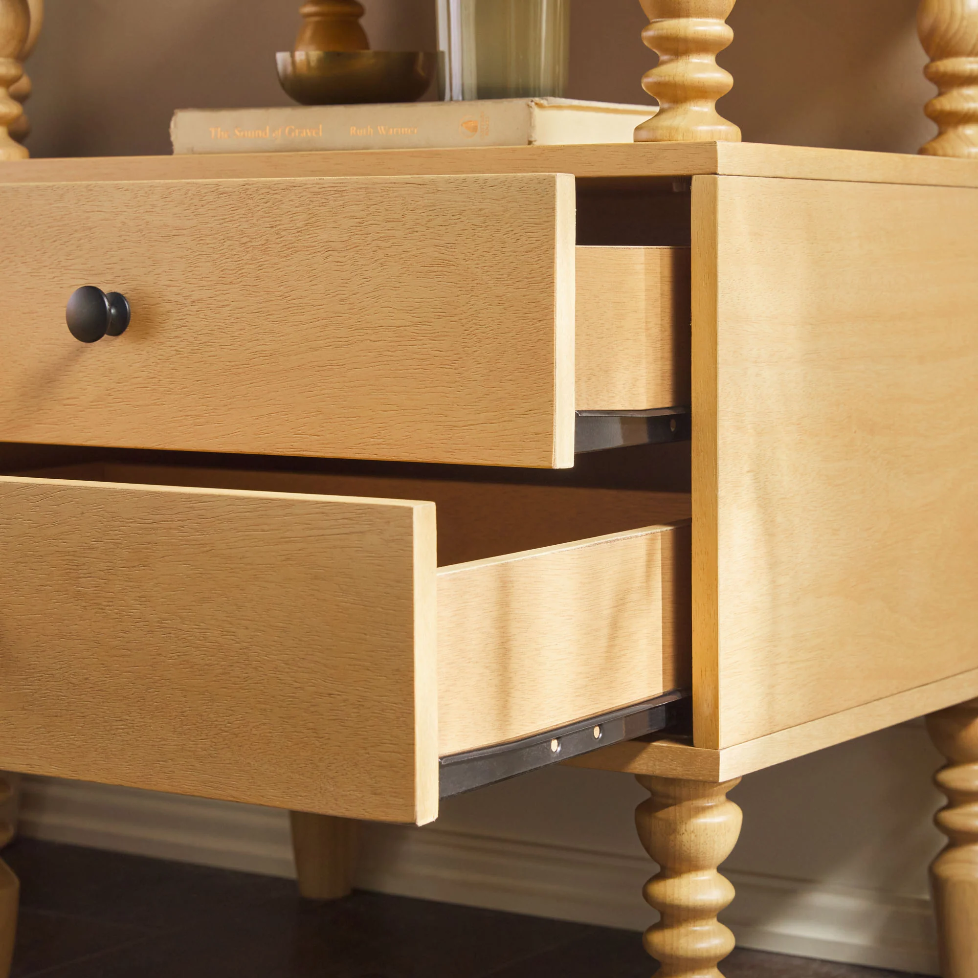 Traditional Vivienne Easy Assembly Solid Wood Nightstand - Image 17