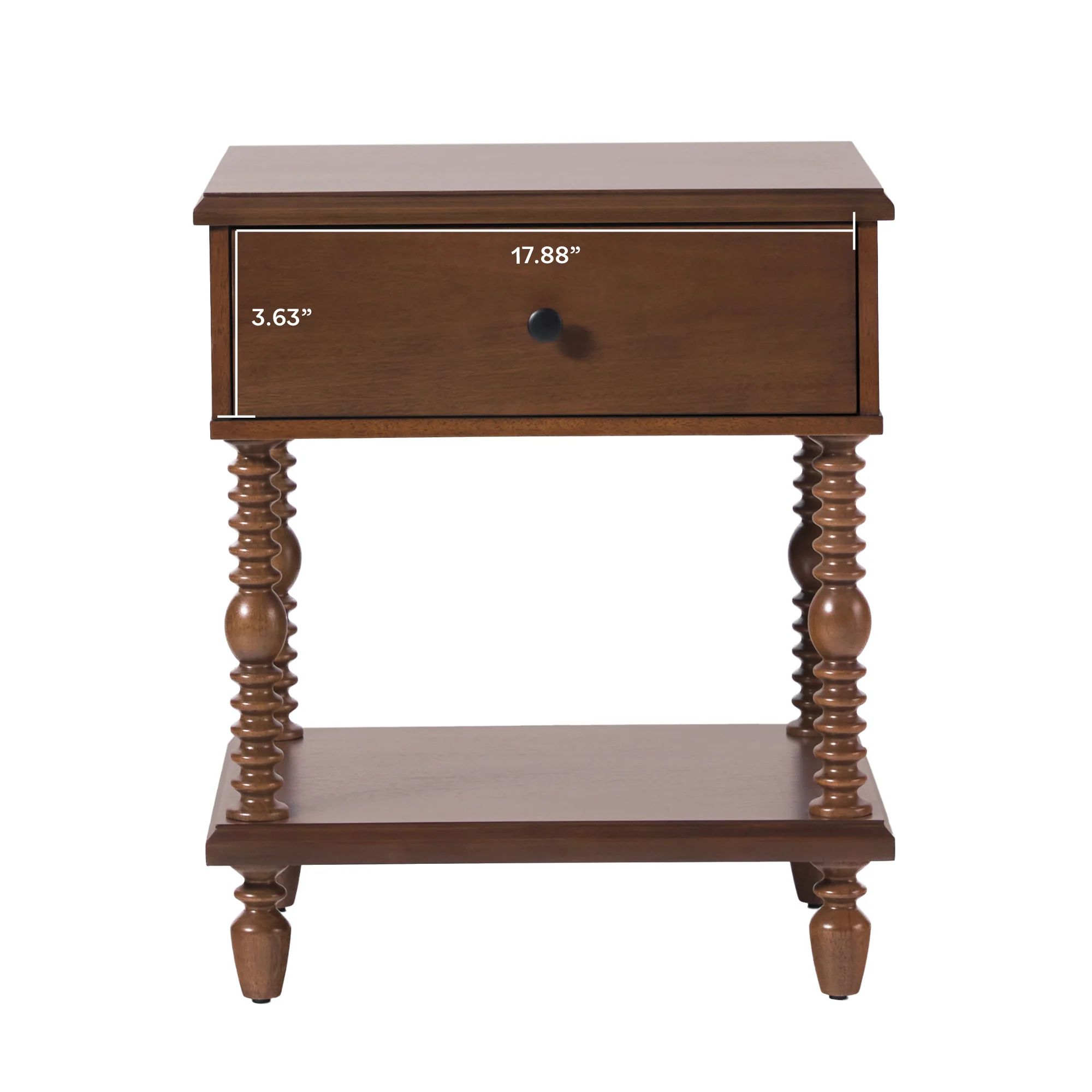 Traditional Vivienne Easy Assembly Solid Wood Nightstand - Image 32
