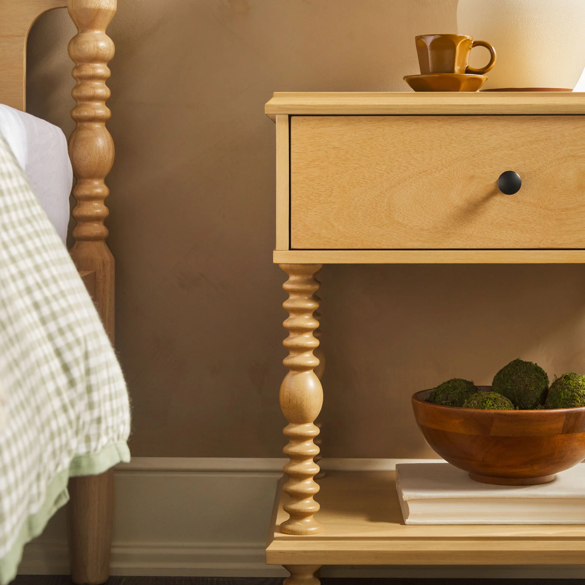 Traditional Vivienne Easy Assembly Solid Wood Nightstand - Image 37