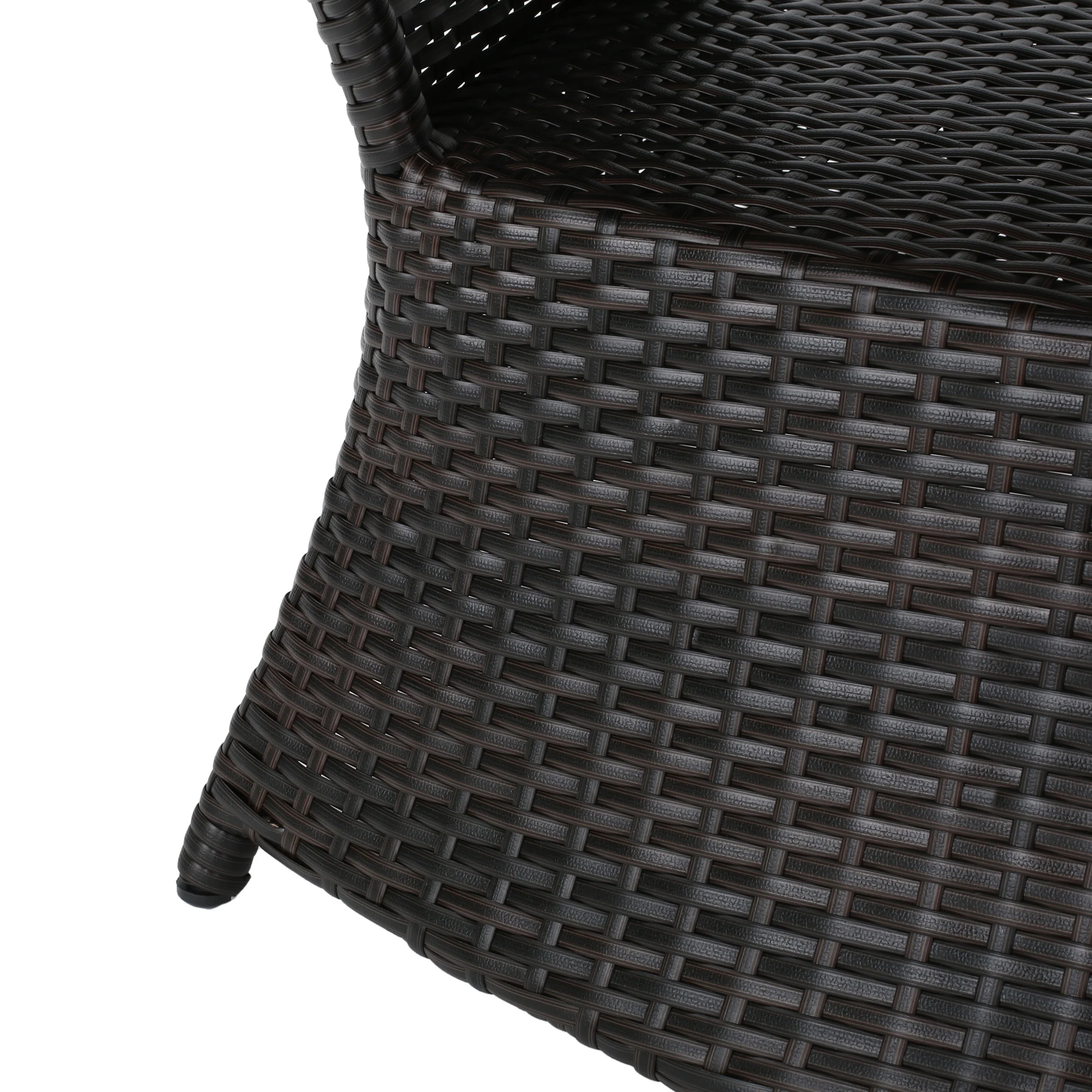 Walker Edison | Wicker Outdoor Patio Coffee Table - Image 14