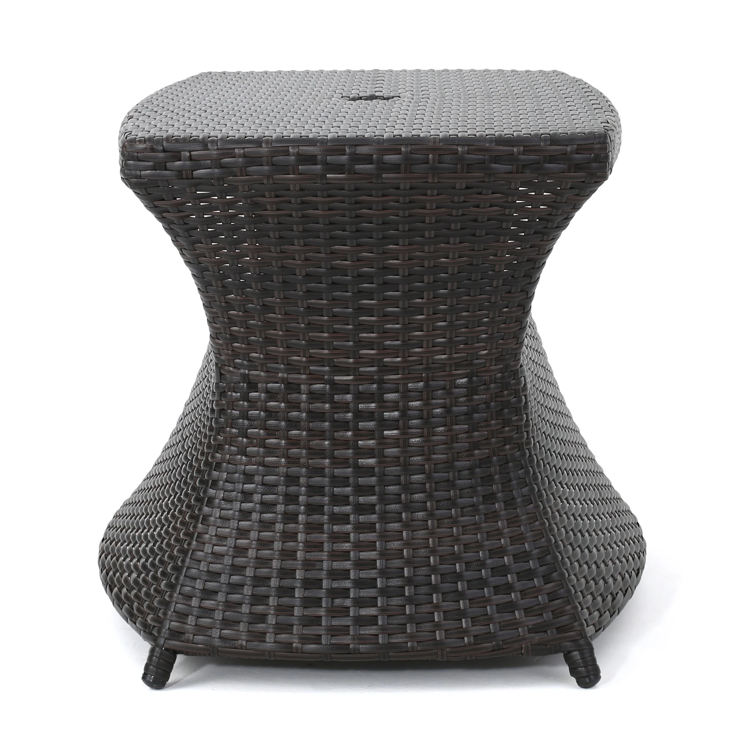 Walker Edison | Wicker Outdoor Patio Coffee Table - Image 9