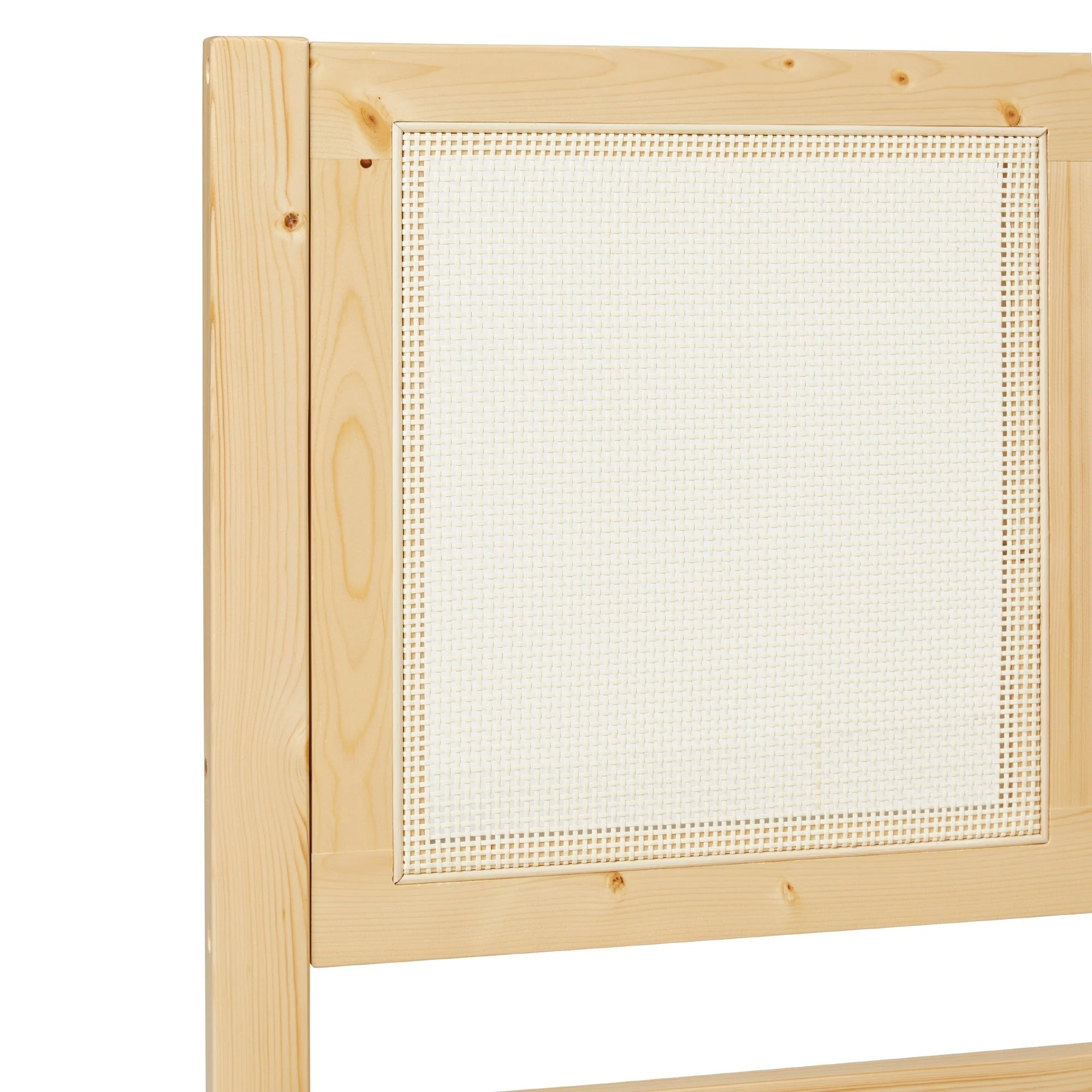 Yasmina Solid Wood Rattan Paneled Platform Bed (Queen or King) - Image 25