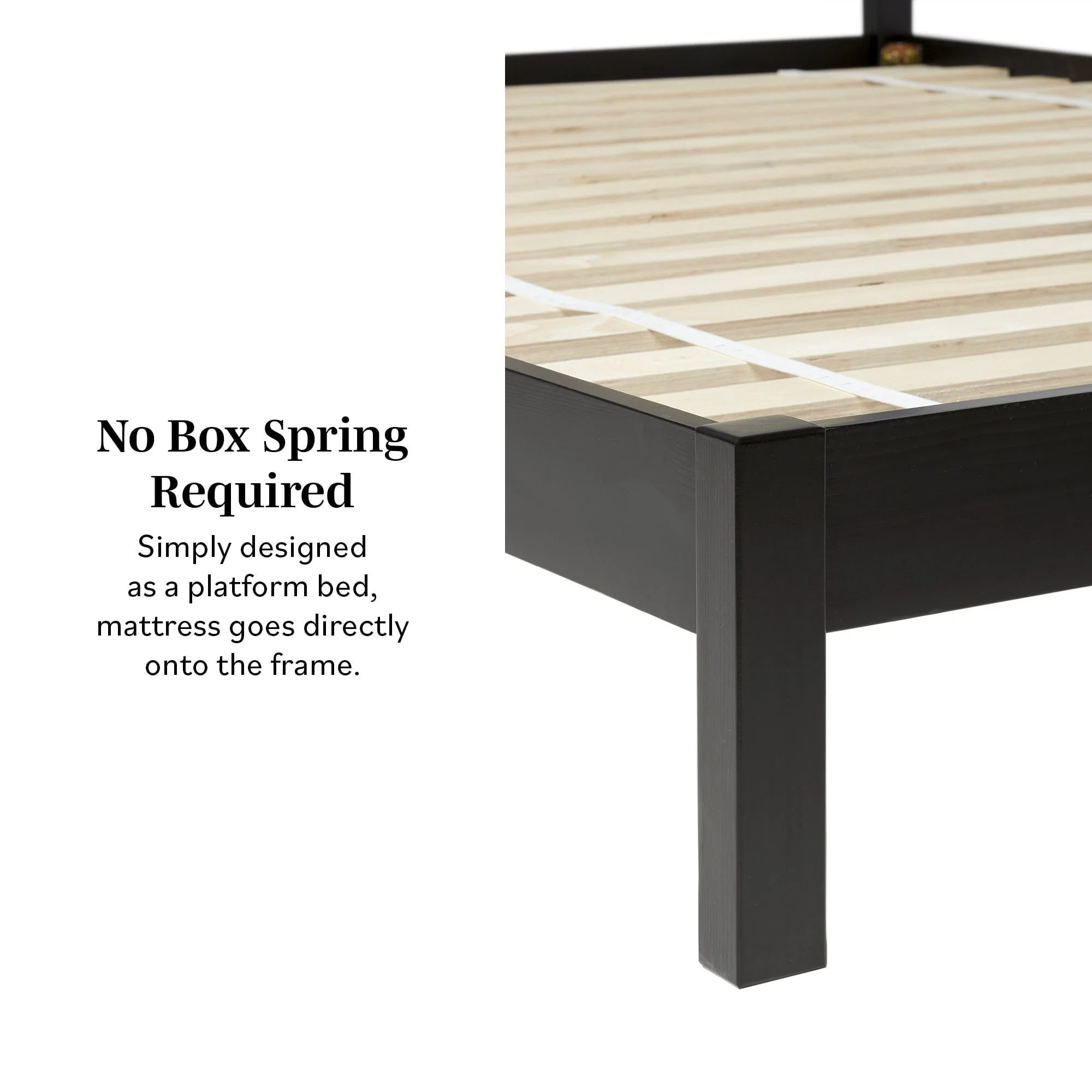 Yasmina Solid Wood Rattan Paneled Platform Bed (Queen or King) - Image 5